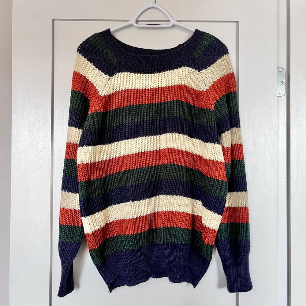LAST CHANCE Oversized Striped Sweater